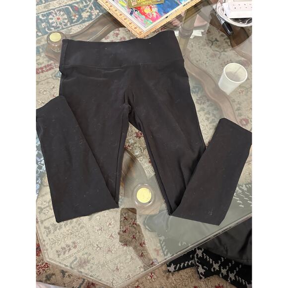 SPANX Women's Black Seamless Pull On Athletic Leggings Size Medium - Picture 1 of 4